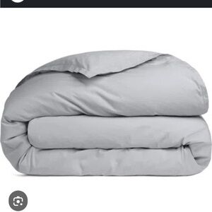 Parachute NWT Queen Size Organic Cotton Duvet Cover in Sky color